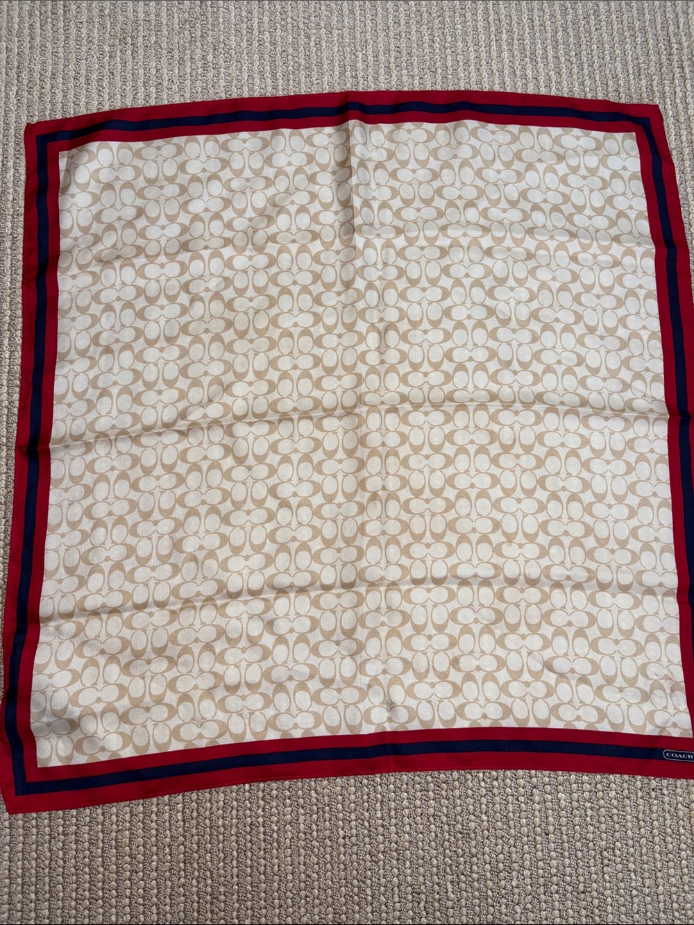 Vintage Coach Silk Scarf
